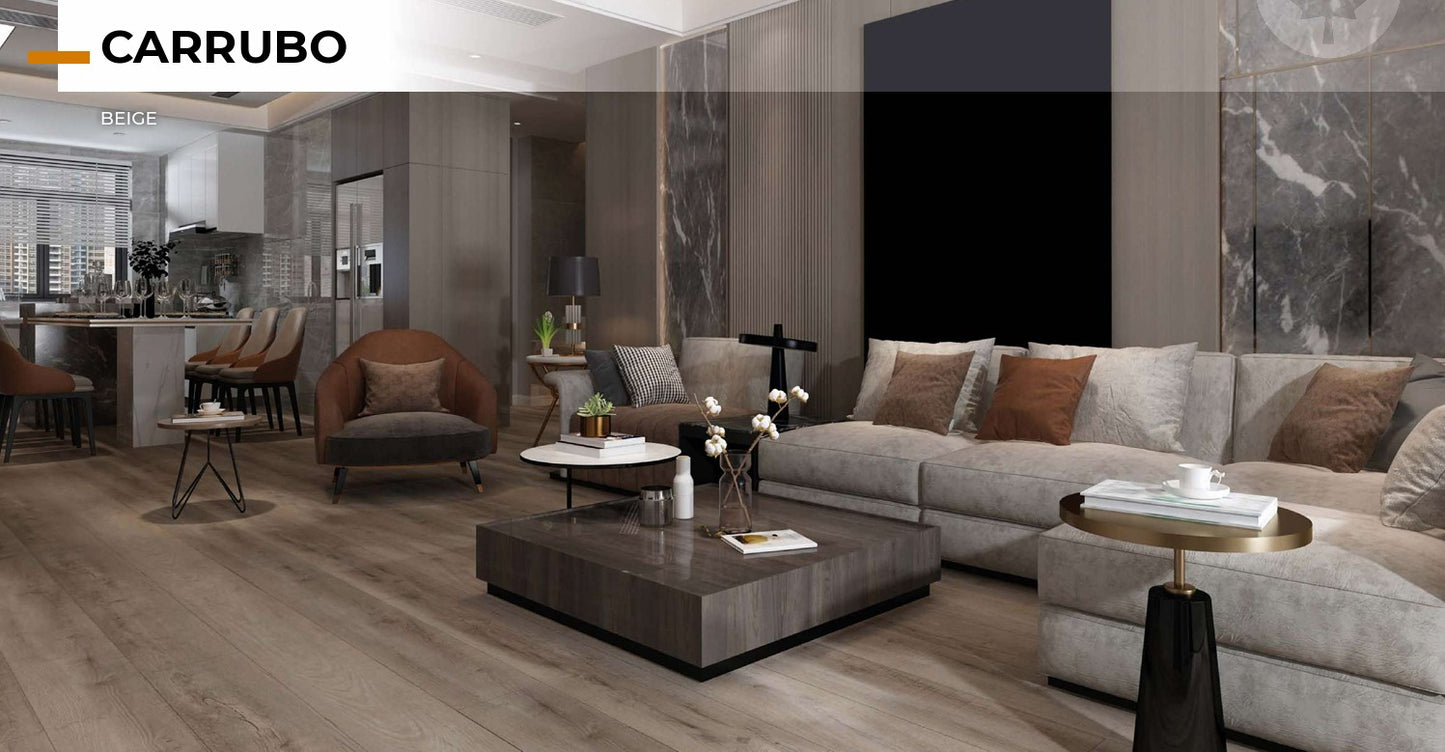 Suelo Vinilo SPC Carrubo Beige.